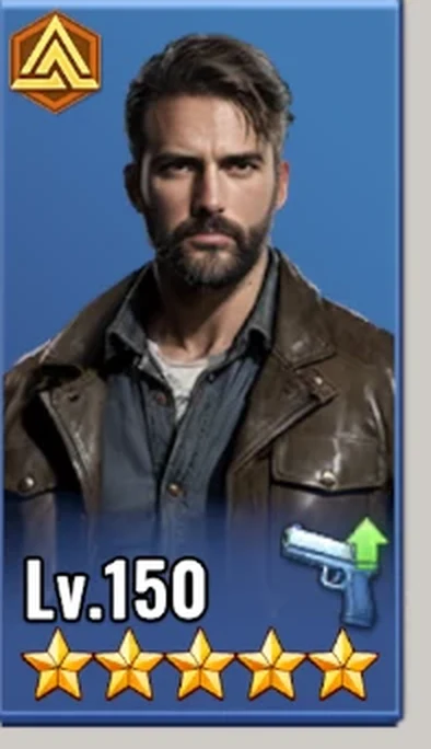 Rare Rider hero card at level 150 with five stars