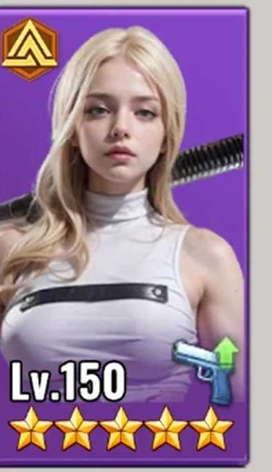 Epic Rider hero card at level 150 with five stars