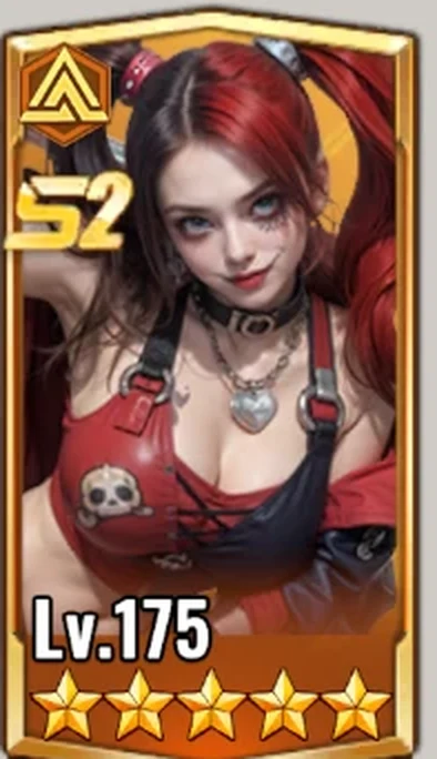 Legendary S2 Rider hero card at level 175 with five stars