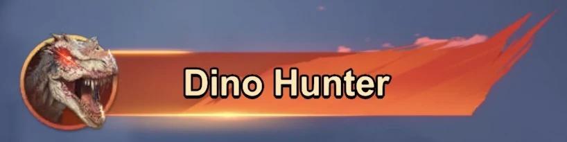Dino Hunter legend title badge